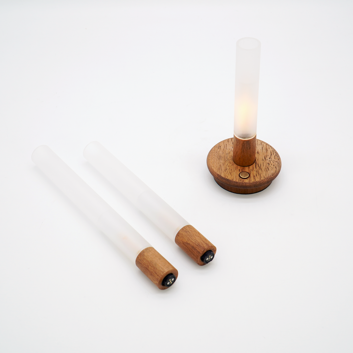 Everglow_wooden type flame light indoo