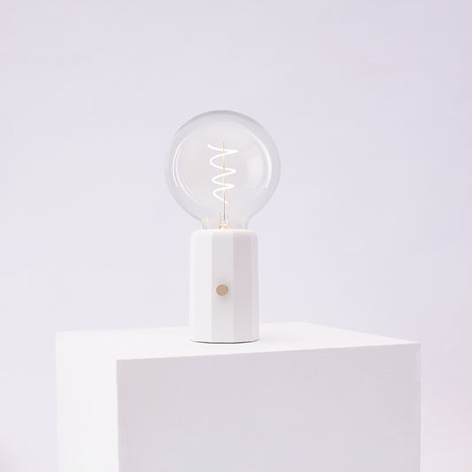 Bubble Series Table Lamp - Edison - White Base